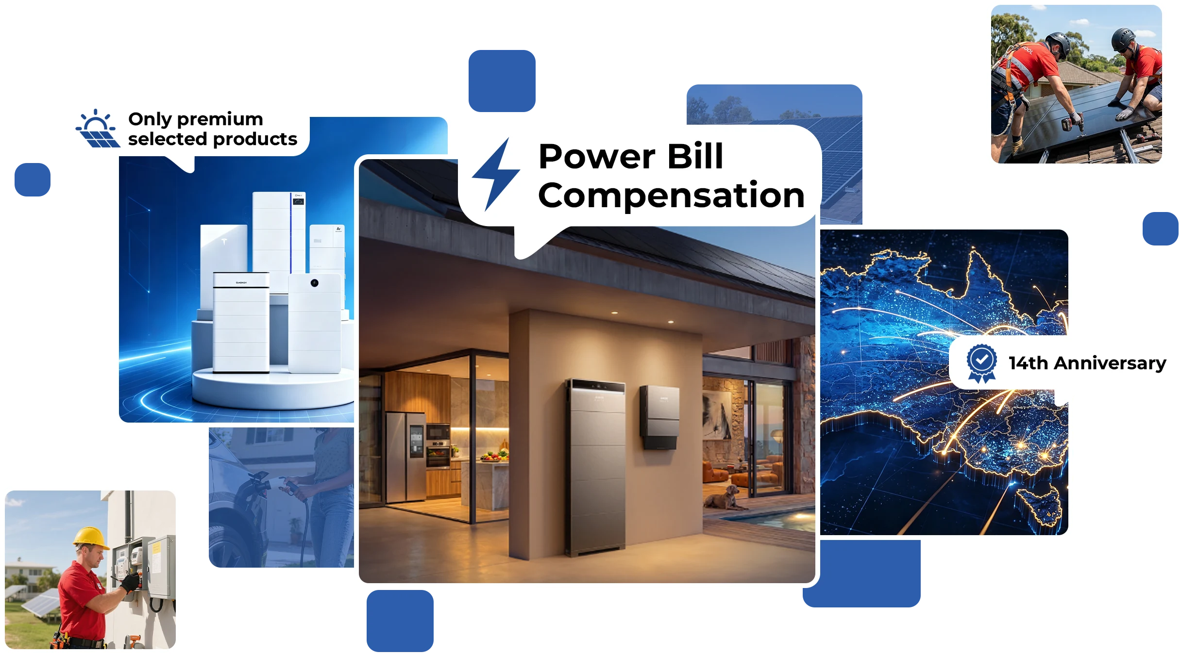 Premium products, power bill compensation and 14th anniversary